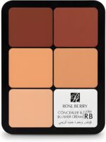 باليت كونتور وحمرة خدود كريمي من ماركة روز بيري موديل Rose Berry Concealer & Blusher Cream.