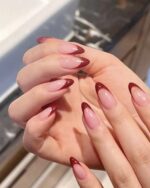 أظافر صناعية مع اللصق + مبرد