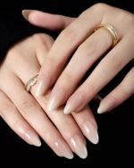 أظافر صناعية مع اللصق + مبرد