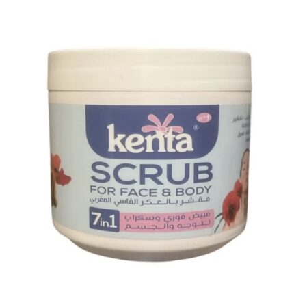 مقشر كنتا للوجه والجسم بالعكر الفاسي (Kenta Scrub for Face & Body – Aker Fassi) – 500 مل